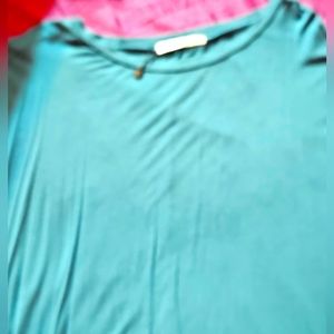 Teal blue short sleeve shirt